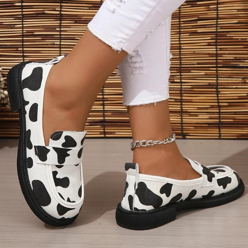 European and American Fashion Large Size Women Vulcanized Shoes  New Mixed Colors Casual Shoes for Women Flat Sole Loafers