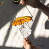 Halloween Umbrellas Ghost Hanging Decoration Home Office Indoor Outdoor Stained Glass Cartoon Ghost Wall