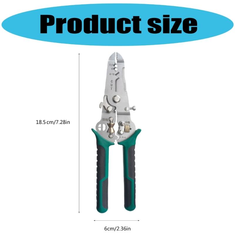 Electrical Crimping Plier Cable Cutter Stripper Crimper With Wire Stripping, Cutting, Crimping Electrician Pliers