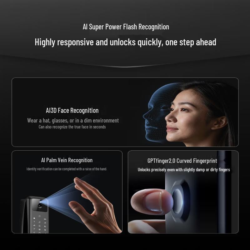 DESMAN Q50FVMax Facial Recognition Smart Door Lock