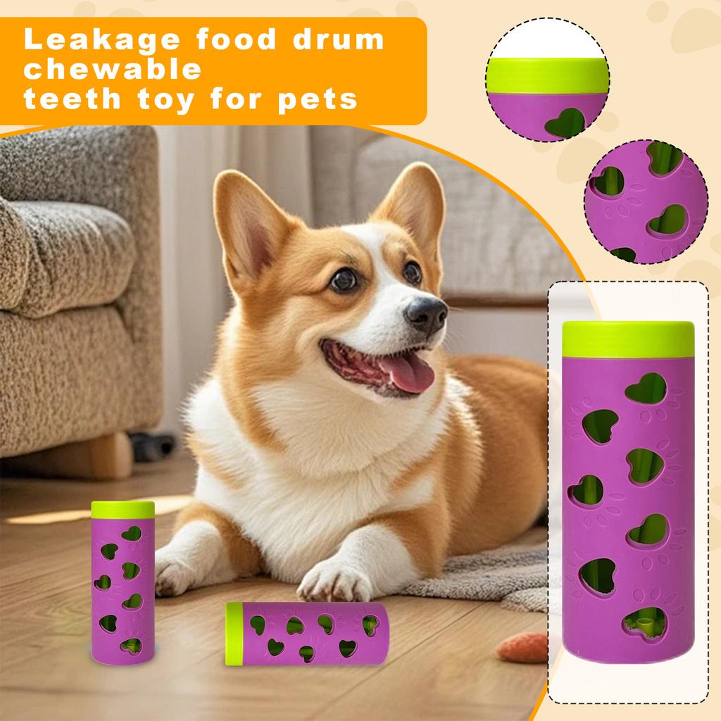 Интерактивная игрушка-роллер для собак - Медленная кормушка, жевательная игрушка для здорового питания, снятия скуки и умственной стимуляции