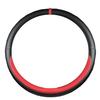 Kyonuza Steering Wheel Cover Steering Ifnt Car Nappa Leather Car Anti-Slip (Red Ifnt)