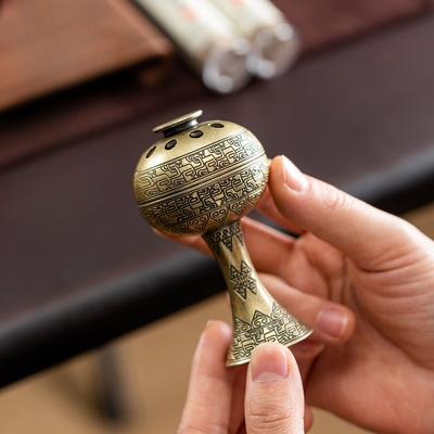 Металлическая курильница для благовоний на углях, кадильница для благовоний, домашний декор, скульптуры для релаксации, медитации, йога-комнаты, отеля, патио, для церемоний