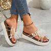 Fashion Fashion Tansparent Band Wedge Slippers Women Beach Bow Knot High Heel Sandal Female Outdoor Mixed Color Non Slip Slides Mujer