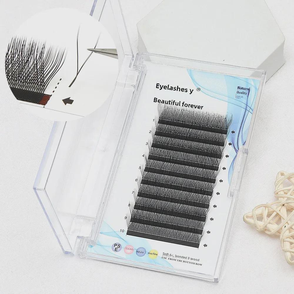 Накладные ресницы L-образной формы YY - Естественная длинная кривая Baby