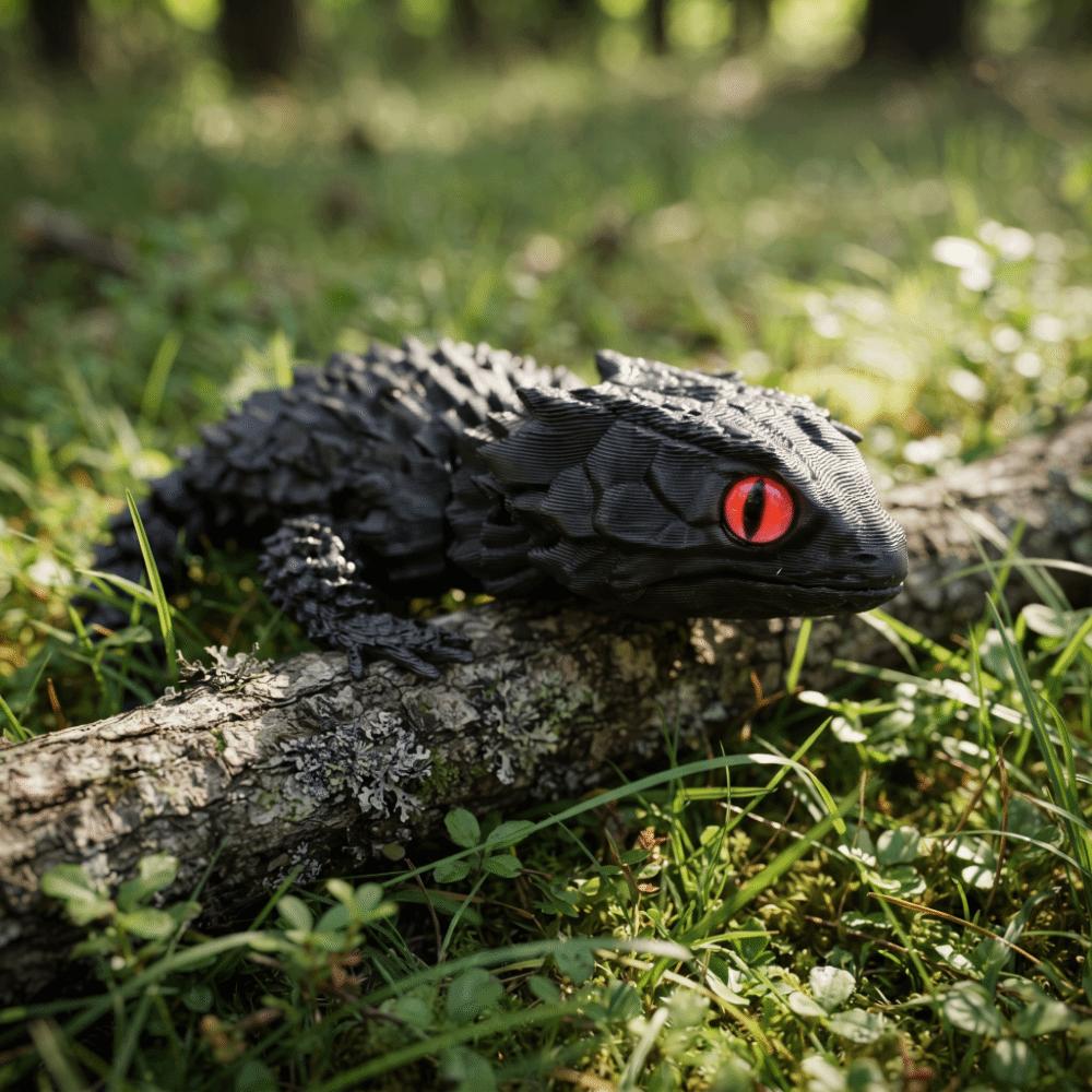 Movable Joints Lizard Figurines Flexible Articulated Lizard Movable 3D Printed Lizard Home Decor