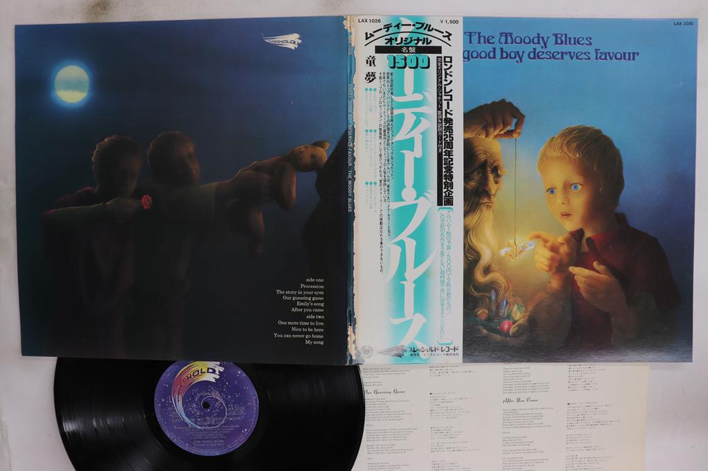 Виниловая пластинка MOODY BLUES Every Good Boy Deserves Favour LAX1026 THRESHOLD 1971 Япония Obi Рок Б/у