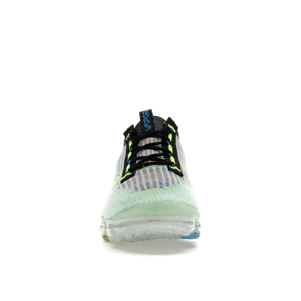 Nike Air VaporMax 2021 Flyknit Next Nature Volt Photo Blue Men Sneakers Green Metallic-Silver Black DX3368-700