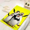 1Pc Penguin Parade Party Rug, Office Carpet Indoor Outdoor Doormat, Non-Slip, Comfortable, Living, Christmas Halloween,  Xmas Gift G1233