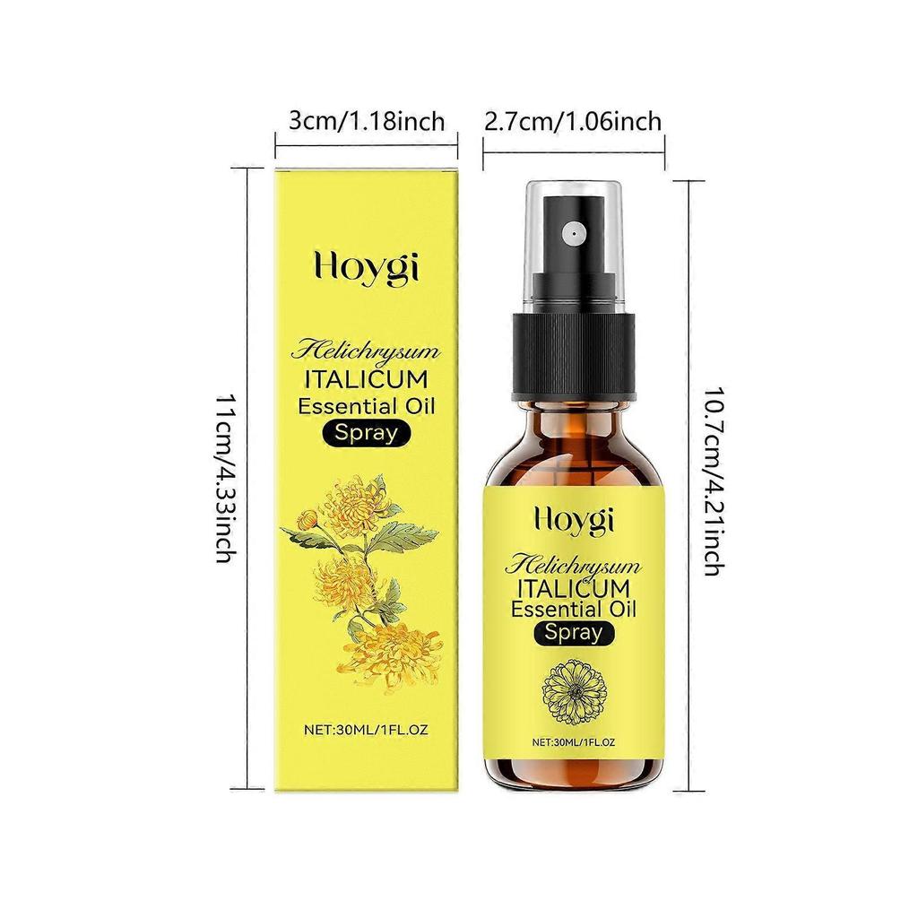 Organic-Helichrysum Italicum Essential-Oil Spray, Natural Helichrysum Italicum Extract for Anti-Aging Repair, for Daily Skincare Routine less