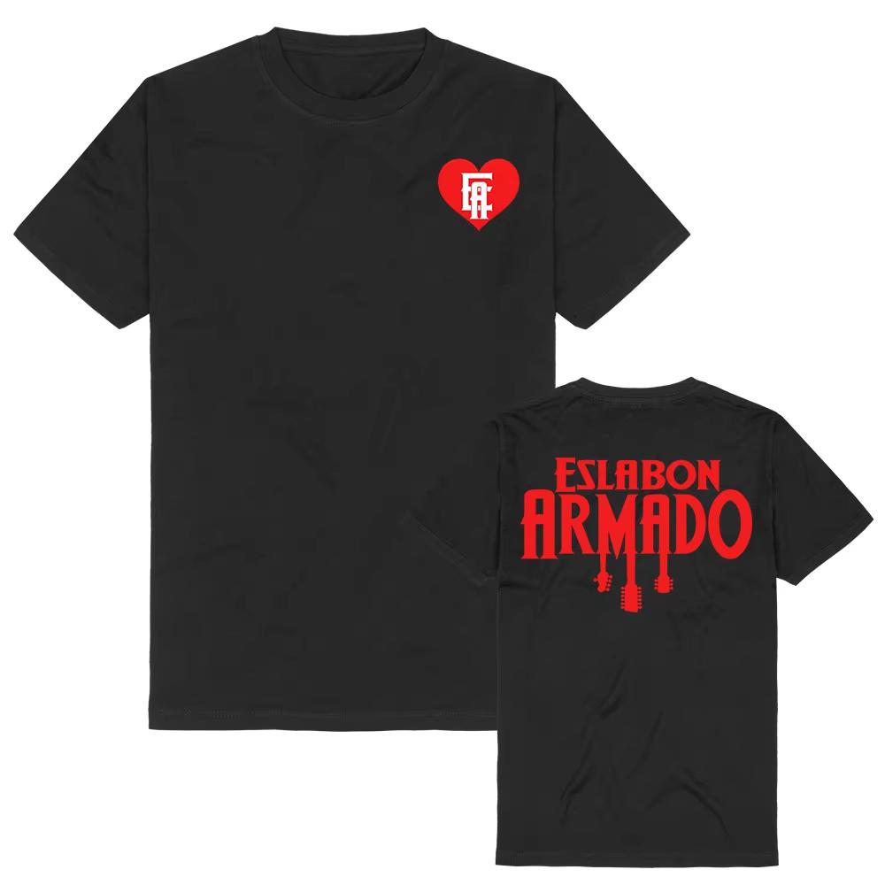 Summer Unisex Vintage Top ESLABON ARMADO Band Tee Unisex Streetwear Short Sleeve Cotton Women T-shirt Fashion Design Graphic T-shirt
