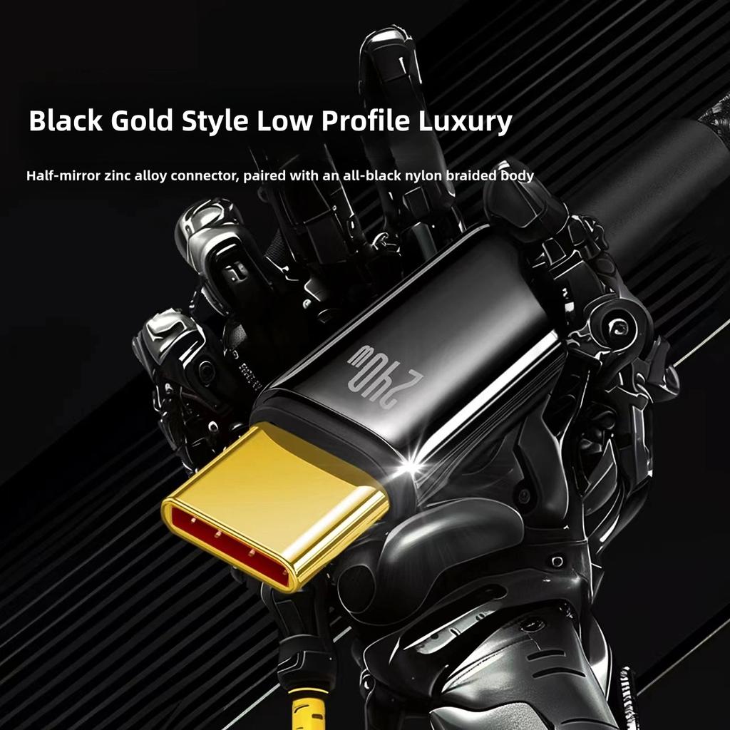 240 Вт цинковый сплав сверхбыстрый кабель для зарядки Type-C на Type-C для iPhone15 Samsung Xiaomi HUAWEI MacBook