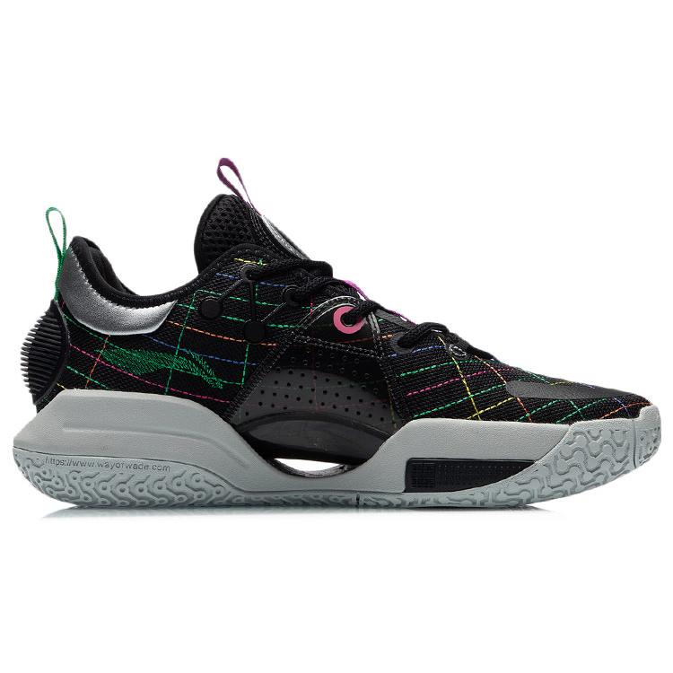 Li Ning All City 9 Коллекция Уэйда Износостойкие Дышащие Низкие Баскетбольные Кроссовки Мужские Черные ABAR005-6