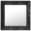 VidaXL Wall Mirror Baroque Style 50x50 Cm Black 320315