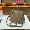 2024 Genuine Leather Mini Goatskin Crossbody Bowling Bag for Women