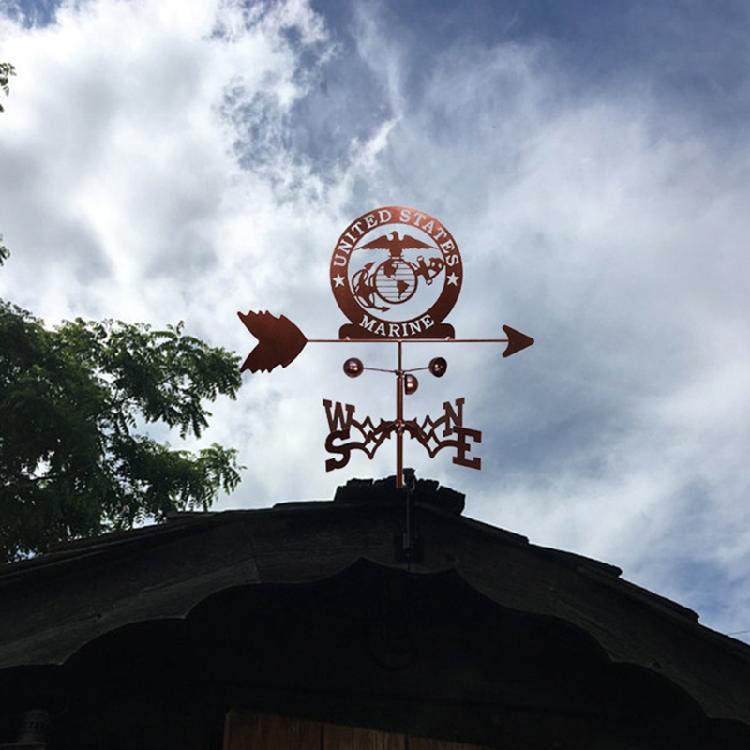 Ретро Фермерский Пейзаж Садовый Колышек Флюгер Профессиональные Измерительные Инструменты Патио