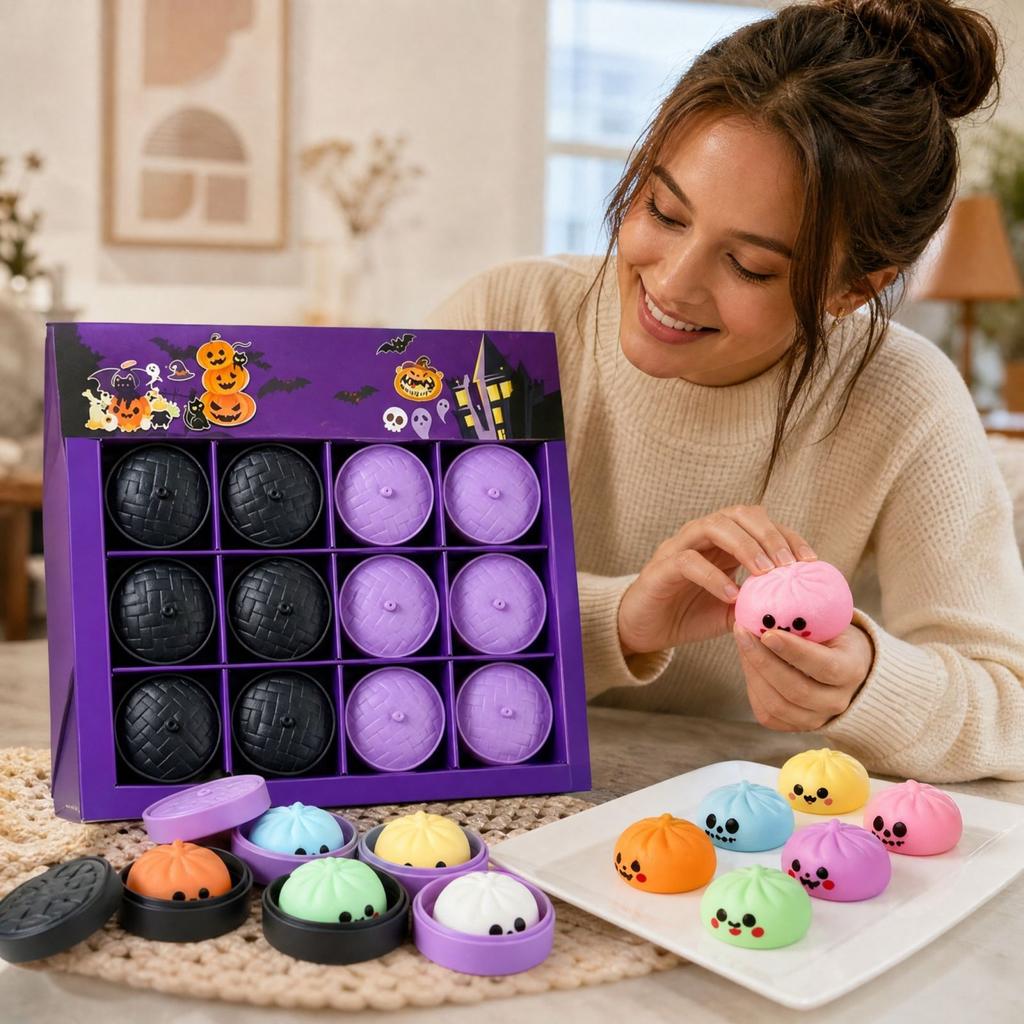 Случайная игрушка-булочка с корзинкой для пароварки