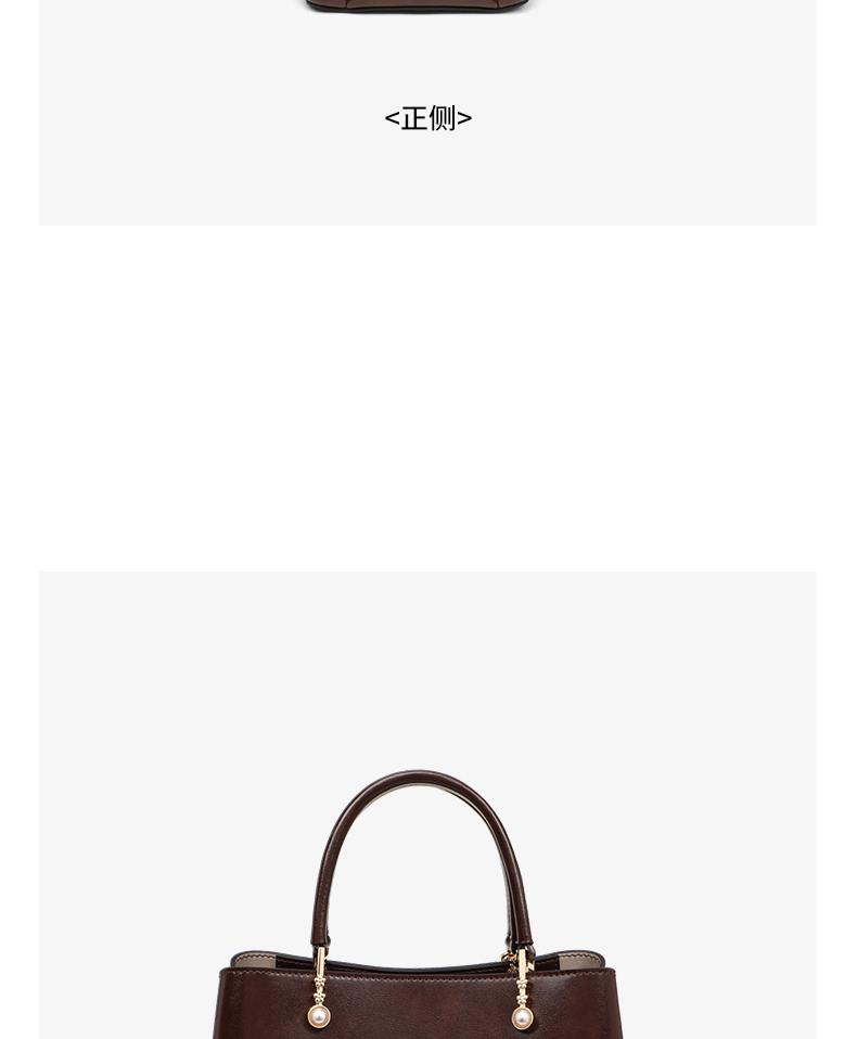 Viney Handbag Women's Retro Texture Large Capacity Tote Bag