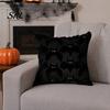 Soft Plush Cushion Covers Halloween Ghost Cover, Embroidered Throw Pillow 18x18 Cozy Living Room Accents Inch Cute Case for Home Sofa Bed Decor Modern