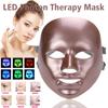 110В-220В 7-цветная светодиодная маска Светодиодная фотонная маска для лица со светотерапией шеи Омоложение кожи Подтяжка лица Против акне Морщины Кожа