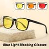 Retro Night Vision Anti Blue Light Yellow Lens Blue Light Blocking Glasses Men Women Mobile Phone Computer Sports Game Goggles