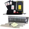 Heizi Mahjong Game, Mahjong Cards, Plastic Storage Bag, 2 Dice, Card Mahjong Tabletop Game (Mahjong Cards + Dice + Card Stand + Scoring Sticks Set)