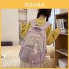 Color Fashionable Blocked Letter Cat Pattern Student Backpack Pendant With