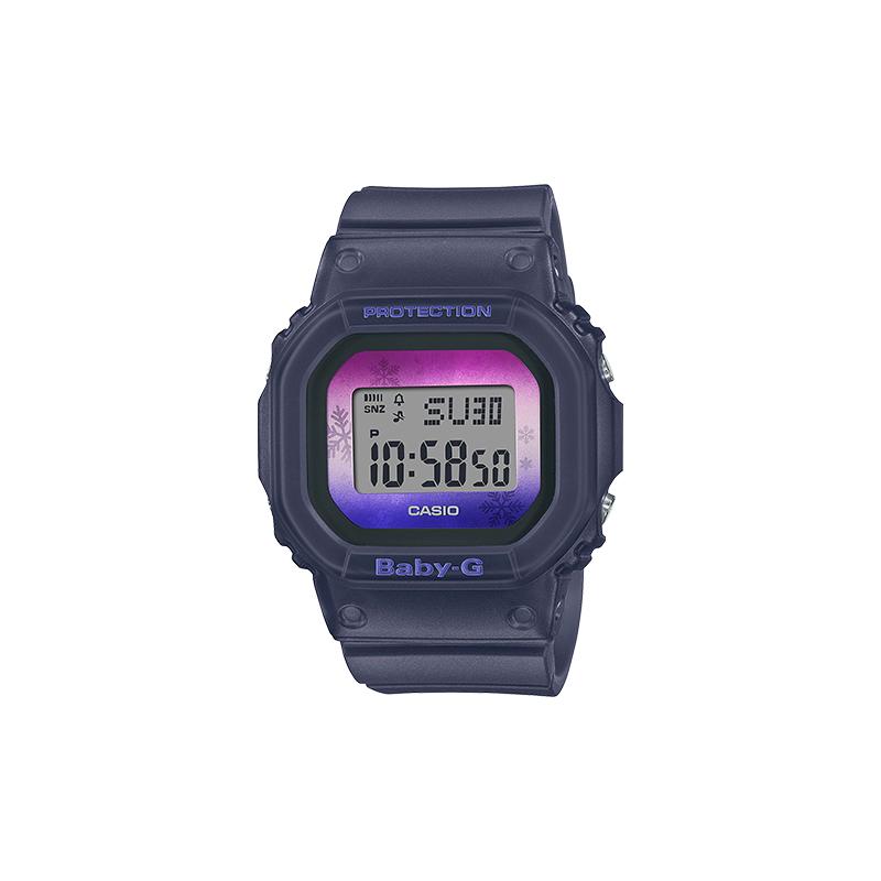 Casio BABY-G серия BGD-560 будильник секундомер таймер календарь водонепроницаемые и ударопрочные кварцевый механизм ремешок из смолы японские и BGD-560WL-2JF