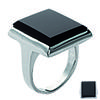 Silver Ring 'Ruth' Black Silver - 19x16 Mm