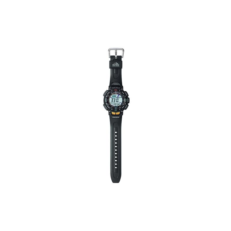 Casio Серия PRO TREK-PRG Водонепроницаемый и ударопрочный Механизм Кварцевый механизм Ремешок из смолы Японские и корейские часы Мужские часы Серый циферблат PRG-240-1