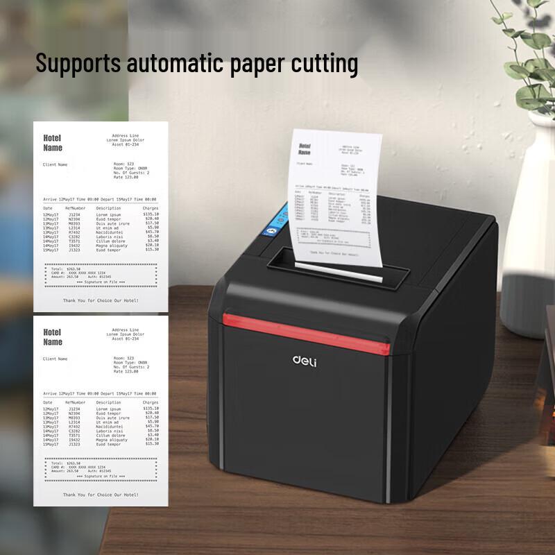 Deli Thermal POS Receipt Printer CN plug (adapter included)