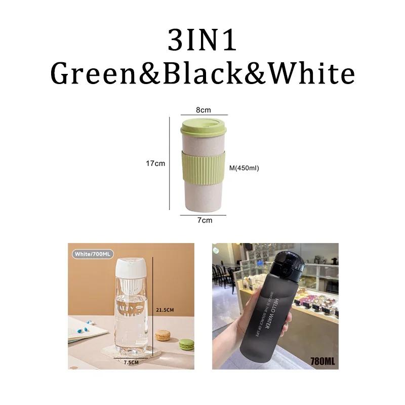 780 мл пластиковая бутылка для воды для питья портативная спортивная чашка для чая, кофе, кухонные инструменты, детская бутылка для воды для школы, прозрачная