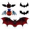 Bat Sticker PVC Spooky Living Room Bedroom Background Wall Decoration Flying Pumpkin Decal Party