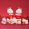 Украшение для рабочего стола Lucky Cat из смолы - милое мультяшное украшение для офиса