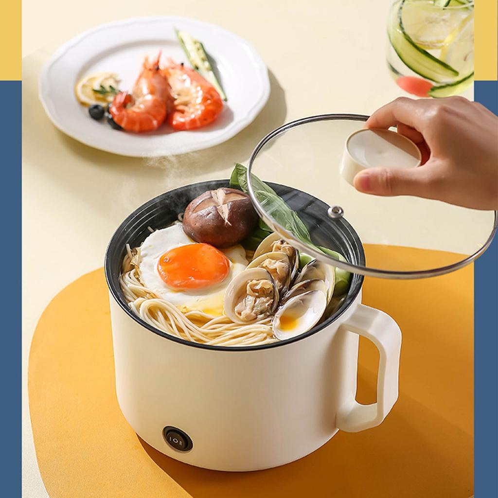 Mini Electric Cooker Non-stick Cooking 1-2 People Single/Double Hot Pot Steamer Hot Pot Multifunction Electric Cooker for Home