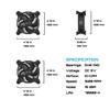 USB-вентилятор upHere 120 мм, мини-вентилятор, тихий, для роутеров, аквариумов, охлаждения ПК, PS5, PS4, ноутбуков, 2 шт. [U1203-2]