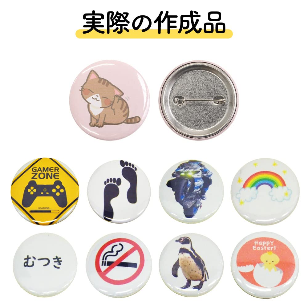 seathestars Badge with 100 Crafting Kit with Handmade Badge Making for Home Rotating Badge Suitable for Home and Commercial Use Badge Maker/Machine