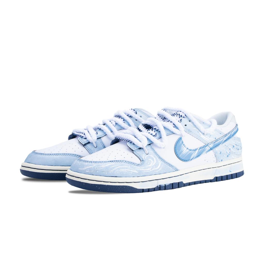 Nike Dunk Whispering Dusty Blue Abrasion Resistant Low top Skateboard Shoes Men's White Blue IM2222-101(Team836-)