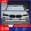 BABC1 Car Front Windshield Folding Sun Visor UV Protection Cover For BMW Performance F25 F26 F15 F16 E90 E91 E92 E60 E84 G22 G32 F13 F