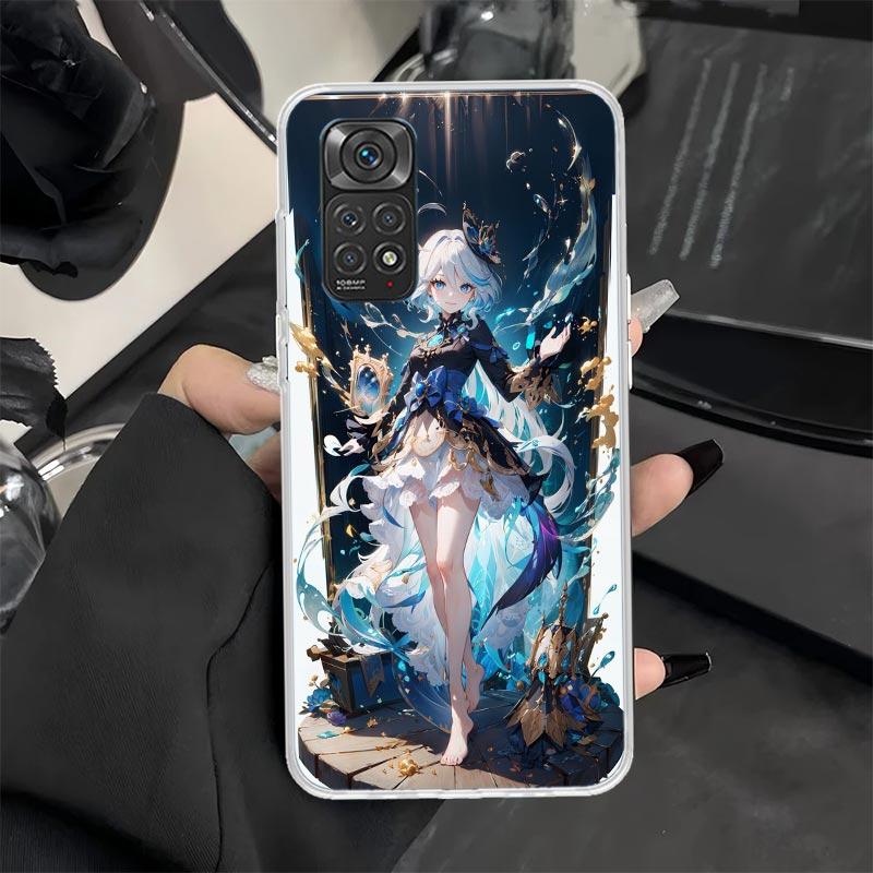 Чехол для телефона Genshin Impact Furina для Xiaomi Redmi Note 13 12S 12 11S 14 11E Pro Plus 11 10 10S 9 9S 8 8T 5G Мягкий силиконовый чехол