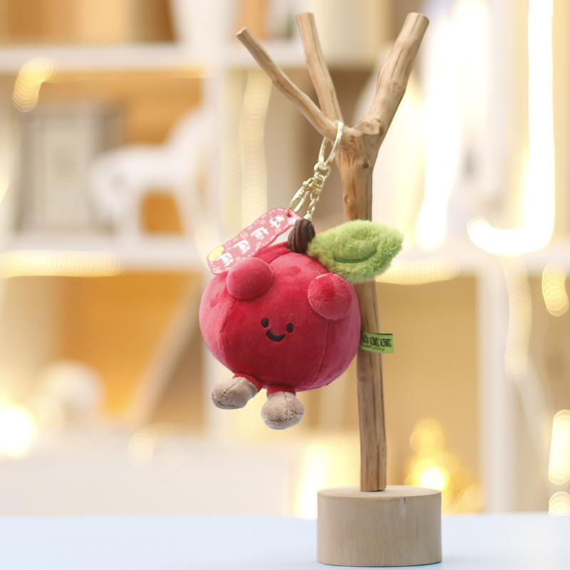 Watermelon Plush Toy Gift For Girls Soft Short Pile Cartoon Backpack Charm