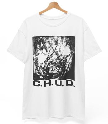 C.H.U.D.. Винтажная футболка с хоррор-тематикой, Унисекс, Тяжелый хлопок, Мерч по фильмам ужасов, УНИСЕКС