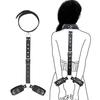 Handcuff Fetish Toys SM Slave Gothic Back Handcuffs Female Hand Restraint Bondage Set Adult Couple Erotic Games Sextoy Kits