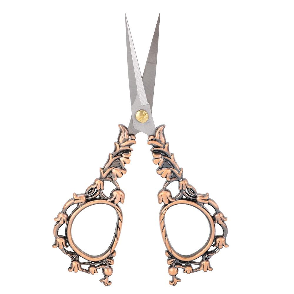 Vintage European Design Embroidery Scissors Sharp Tips Detail Shears For Cross Stitching