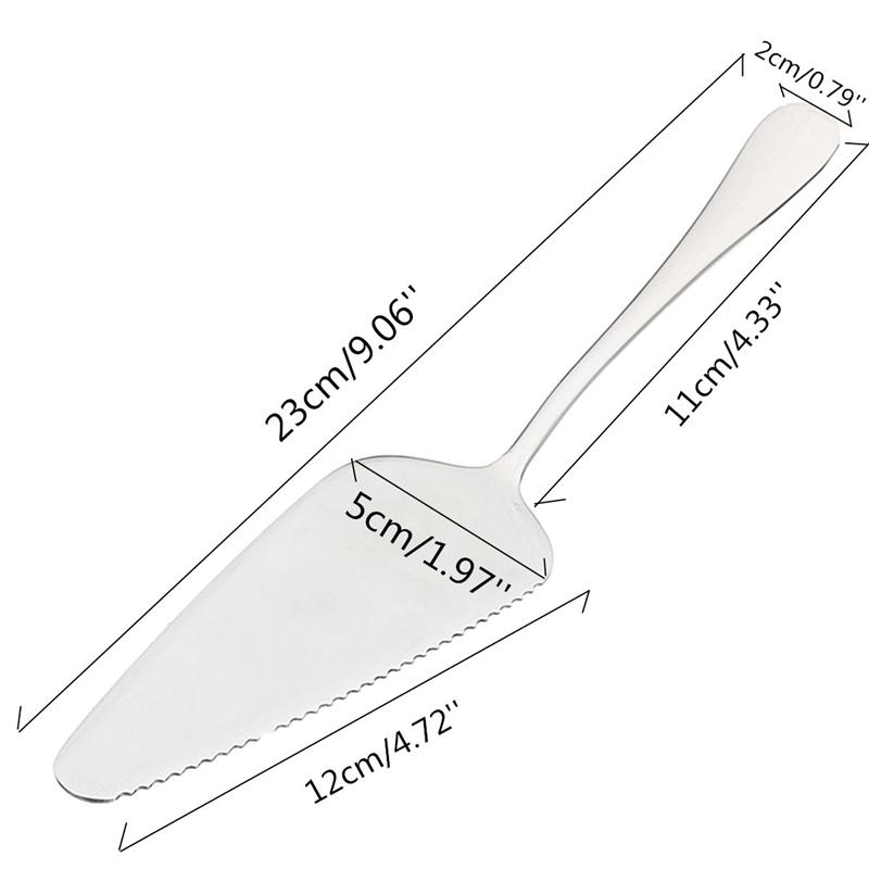 2Pcs Cake Shovel Knife Spatula Food Grade Stainless Steel Ice Cream Server Wedding Cake Transfer Western Pizza Dessert Tool Kitchen Spaces Utensil