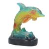 Animal Table Lamp Retro USB Plug in Decorative Resin Dolphin Shape Desk LED Night Light for Bedroom Living Room