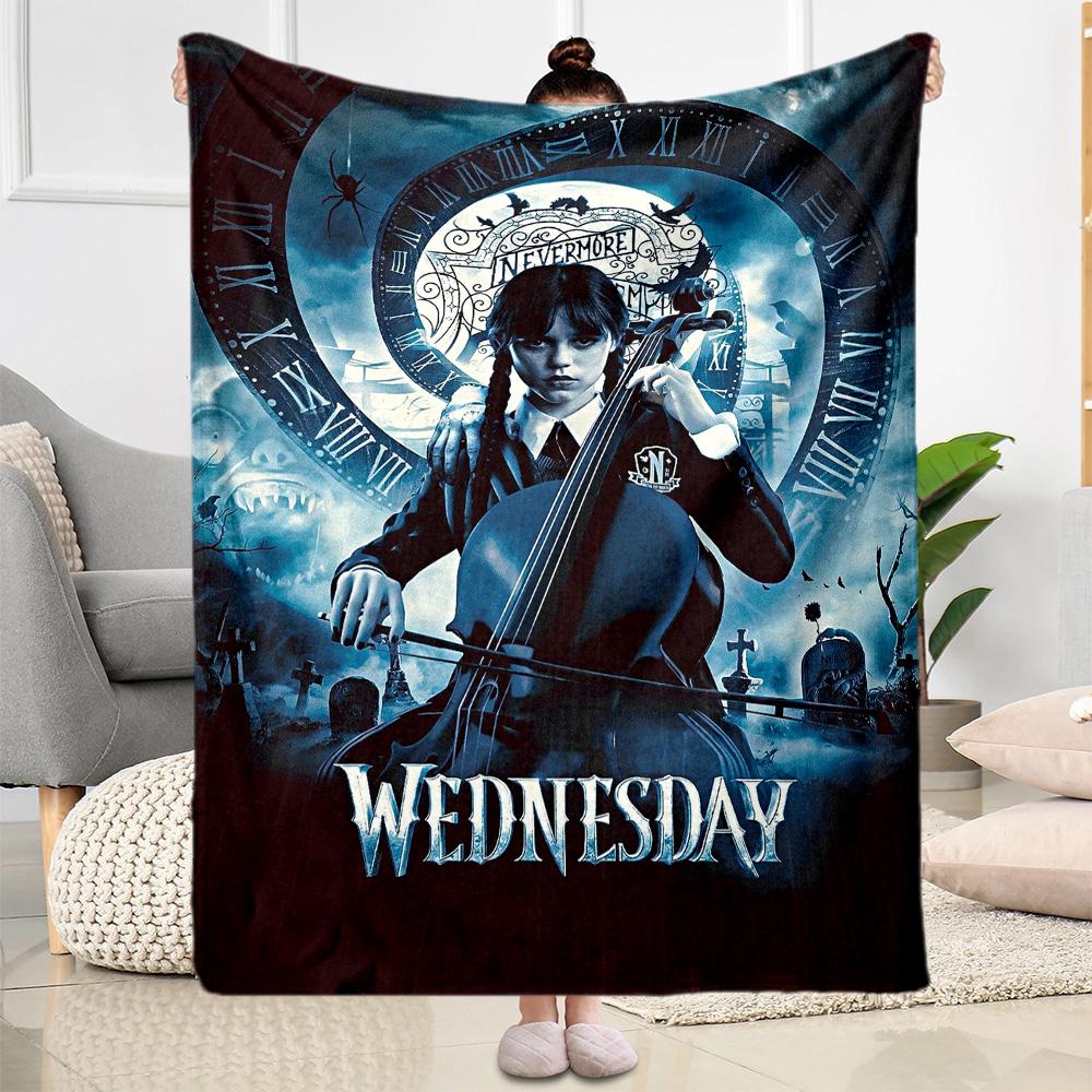 Wednesday blankets Suitable for sofas,travel, living rooms also a good gift for friends and family Suitable for all seasons.