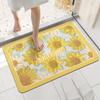 Quick Dry Diatomite Soft Bath Mat Super Absorbent Non Slip Floor Rug for Bathroom Toilet and Shower Entrance Home Versatile Mat