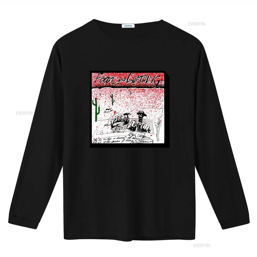 Retro 80s 90s Fear and Loathing Ralph Steadman Vintage Art T Shirt vintage Washed streetwear Top For Everyday Wear Comfortable