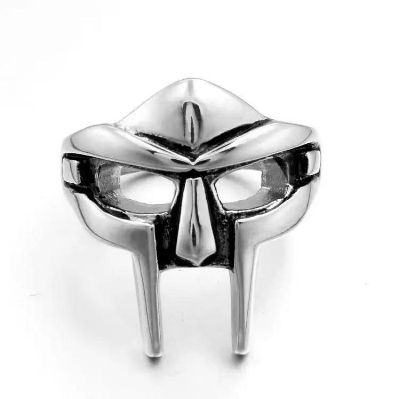 Винтажная гот-маска Mf Doom, регулируемое шарнирное кольцо для мужчин, гладиатор, панк, египетский фараон, мужское открытое кольцо, ювелирные изделия